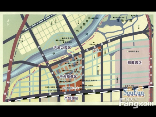 天明城交通图区位图