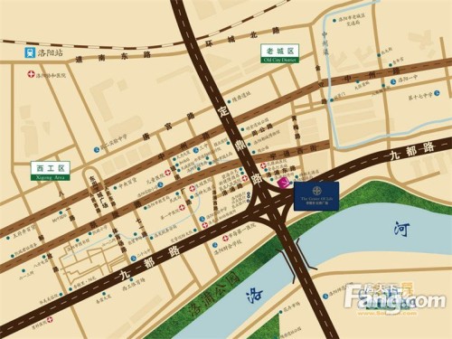 香榭里定鼎广场交通图区位图