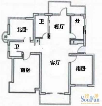 凯旋路8号院户型图