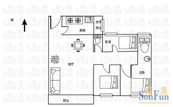 七一路28号院户型图