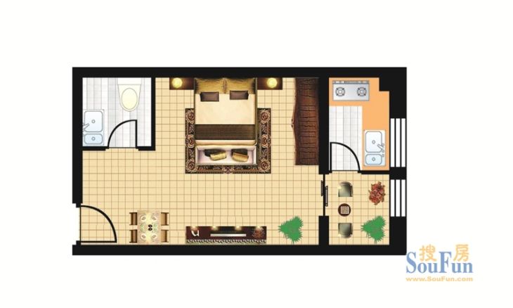 豪景南苑户型图