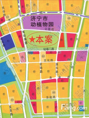 金城·锦绣花园交通图区位示意图