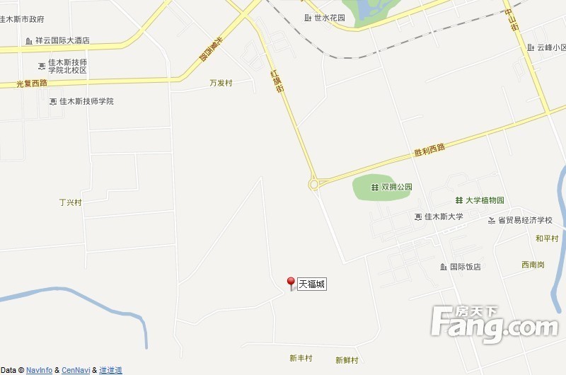 天福城交通图