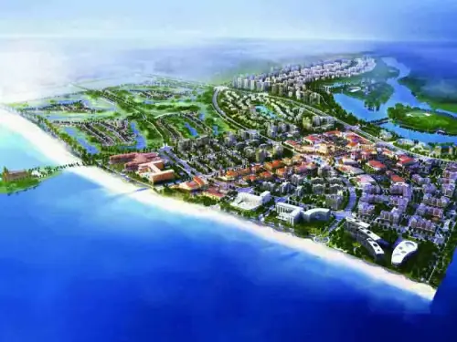 华贸·蔚蓝海岸效果图鸟瞰图