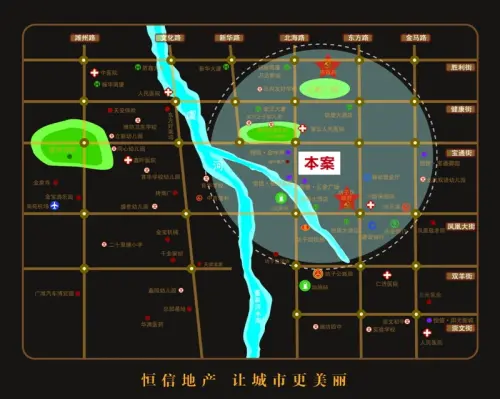 恒信伯爵公馆交通图交通区位图