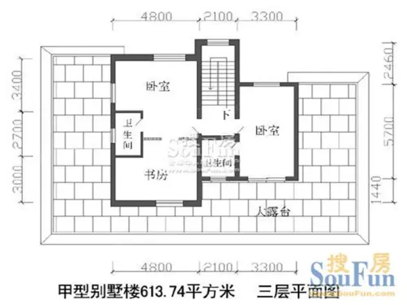 龙脉温泉花园别墅户型图