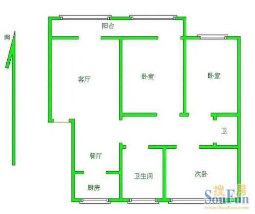 拖厂北五街坊户型图
