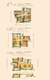 金海世纪城2室2厅1厨1卫建面103.49㎡