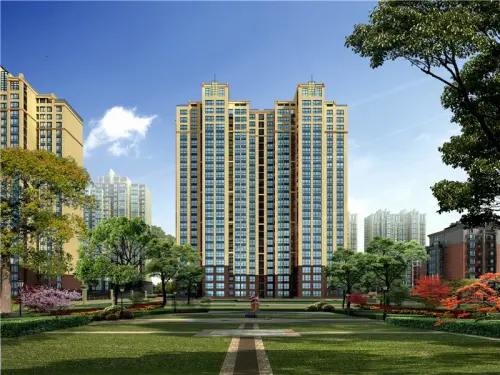 诚德盛世原著效果图高层组团1