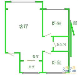 新华小区 2室1厅 南 北