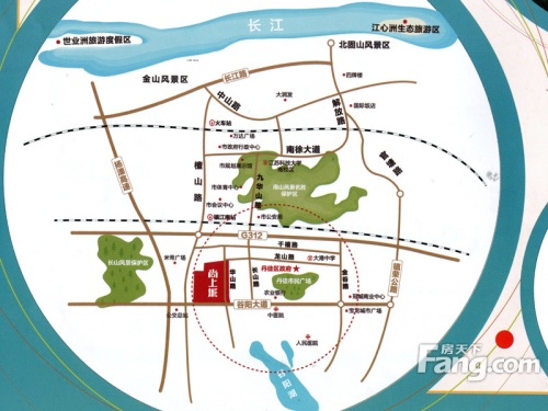 新城·尚上城交通图地理区位图