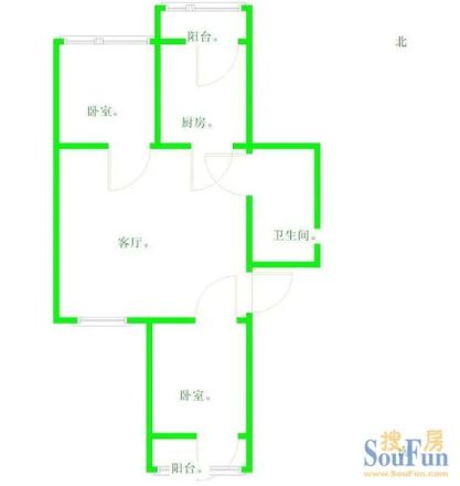城子和平街小区户型图