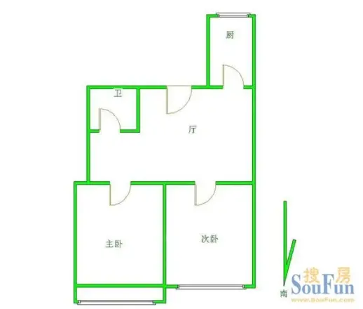 知春大厦住宅户型图