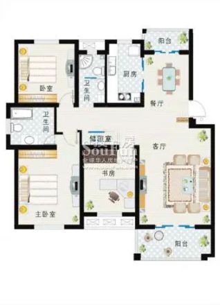 西湖花园四期户型图