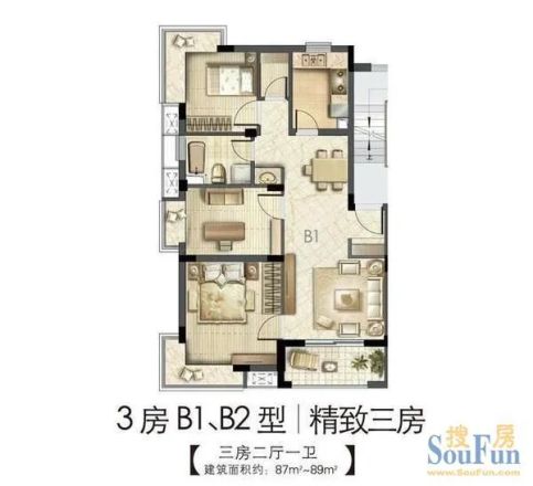 港展公寓户型图