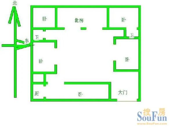 西四北六条户型图