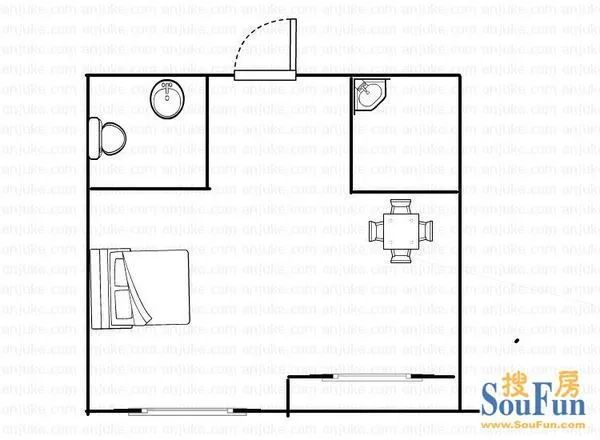 宝龙酒店式公寓户型图