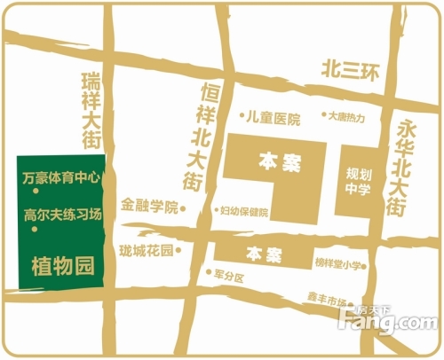 荣联·天下城交通图区位图