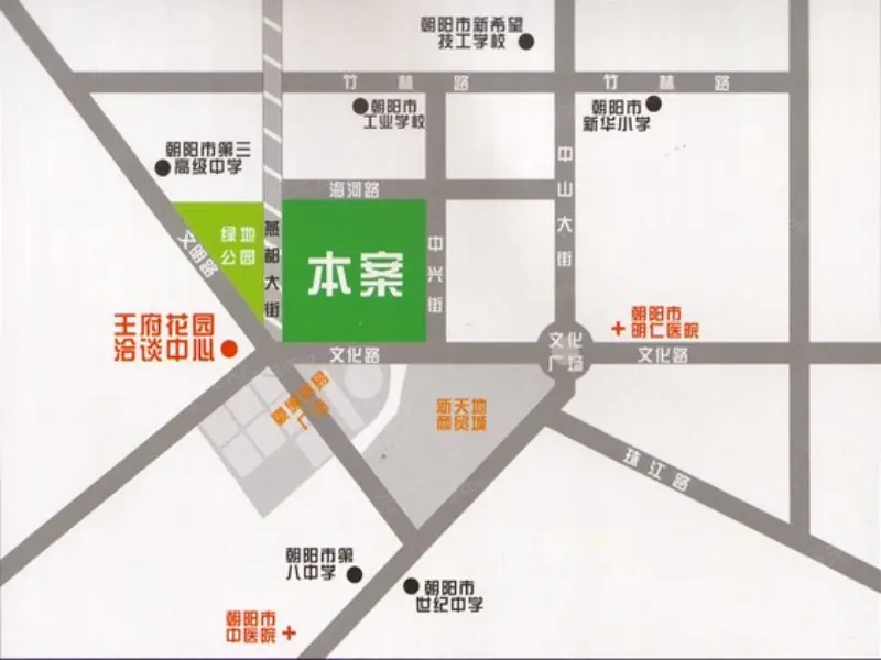 王府花园交通图