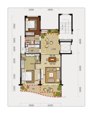 申亚亚龙湾壹号户型图