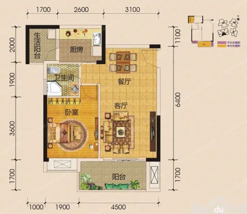 奥园金域商住楼户型图