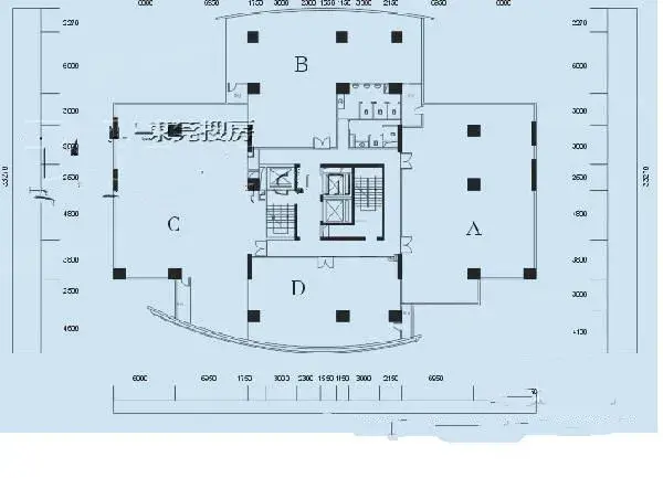 华凯大厦写字楼户型图