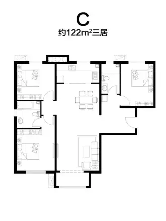 首创悦都汇户型图