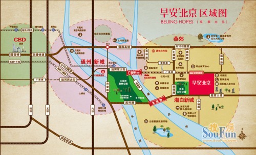 早安北京交通图区位图