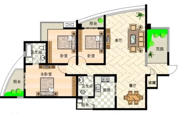 明珠商住楼户型图