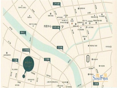 滨江城市之星交通图交通图