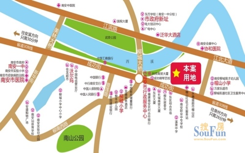 龙润湾美交通图区位图