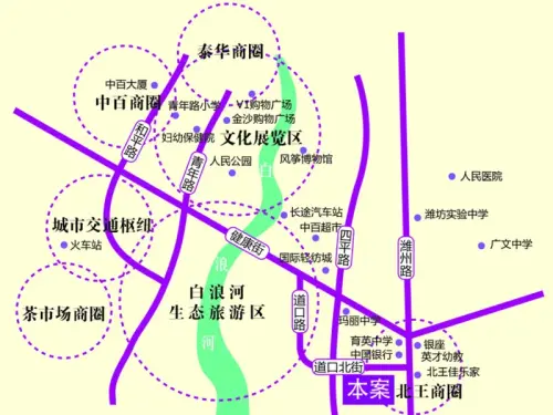 卫康苑交通图区位图
