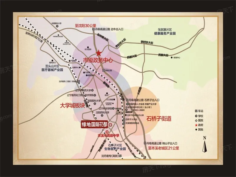 绿地·国际花都交通图