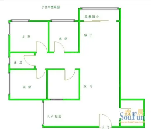 才惠社区户型图