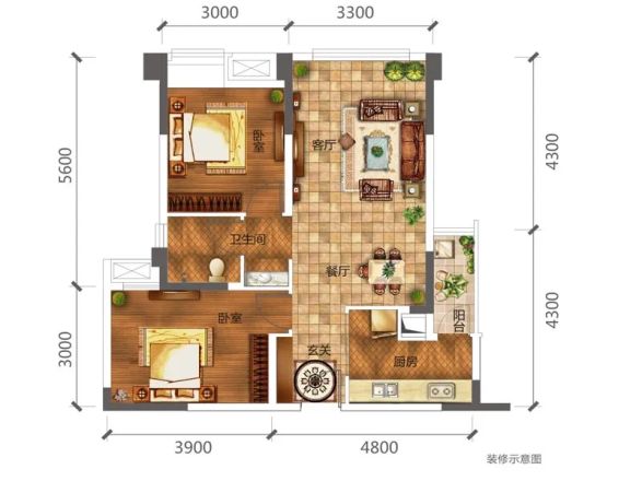 合能璞丽户型图