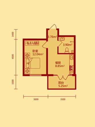 文化帝景户型图