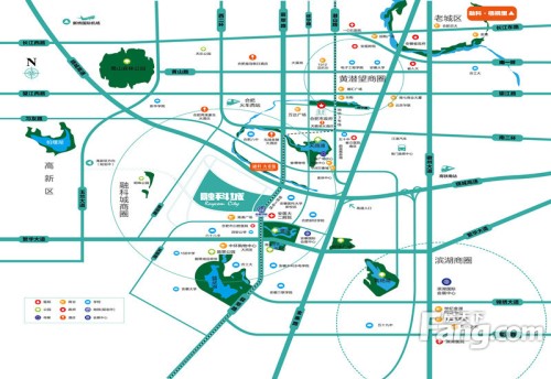 融科城交通图项目区位图