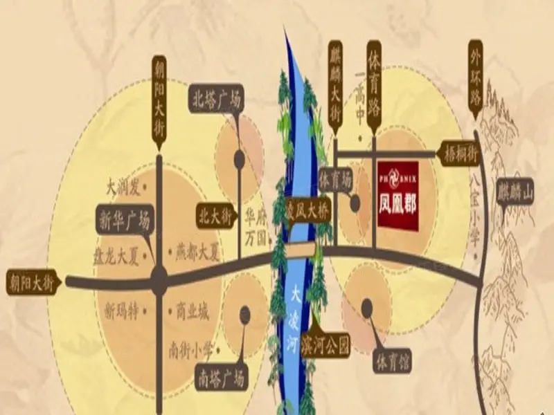 凤凰郡交通图