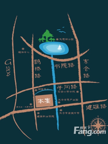张江和园交通图区位图