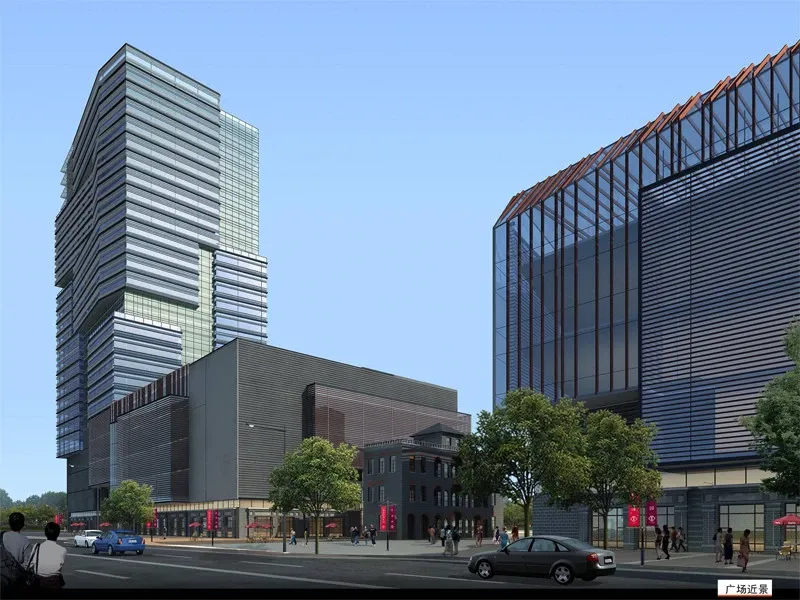 苏宁广场局部效果图