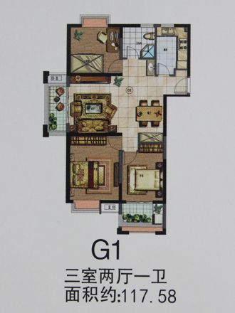 富建·名河雅居户型图