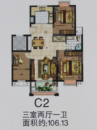 富建·名河雅居户型图