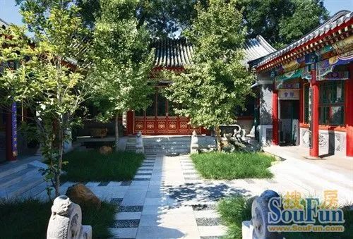 北海四合院实景图