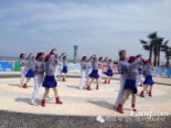 首届沙滩广场舞大赛活动现场（2014.06.29）