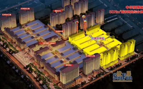 五米阳光效果图鸟瞰图