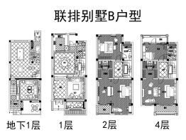 香颂湾4室4厅1厨6卫建面290.76㎡