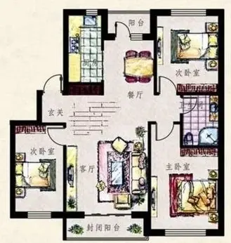 五金站家属院户型图
