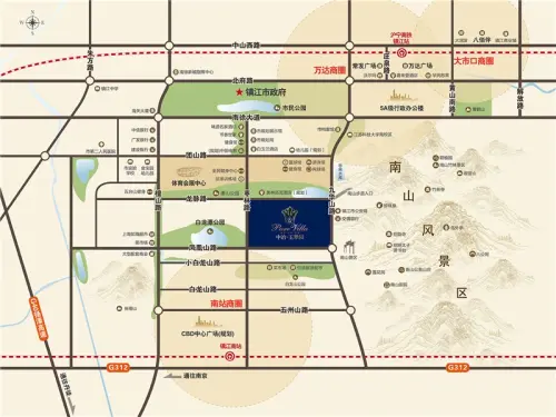 中冶·玉翠园交通图小区区位图