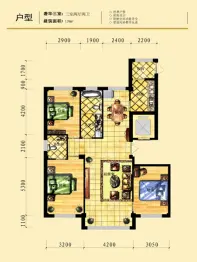 鑫宇·中央公园3室2厅1厨2卫建面139.0㎡