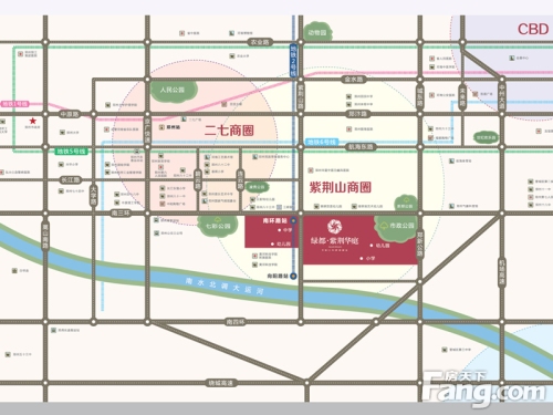 绿都紫荆华庭交通图区位图